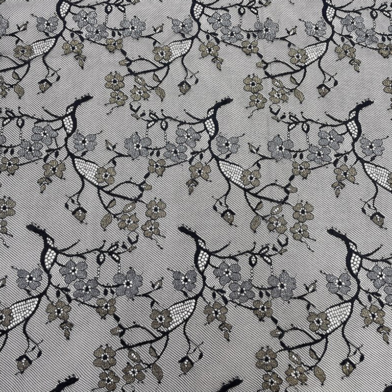 Lace Fabric Dress Floral Nylon Foil for Women's Wear Wholesale Supplie 16